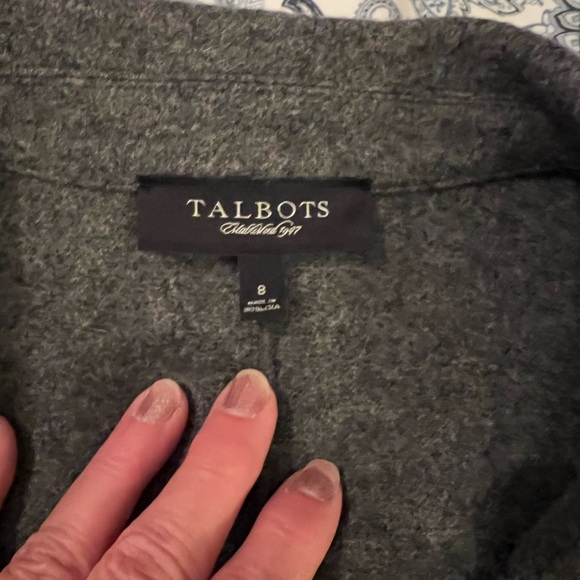 Talbots Unlined Wool/Nylon Gray Women’s Size 8 Jacket, excellent condition - Picture 2 of 11